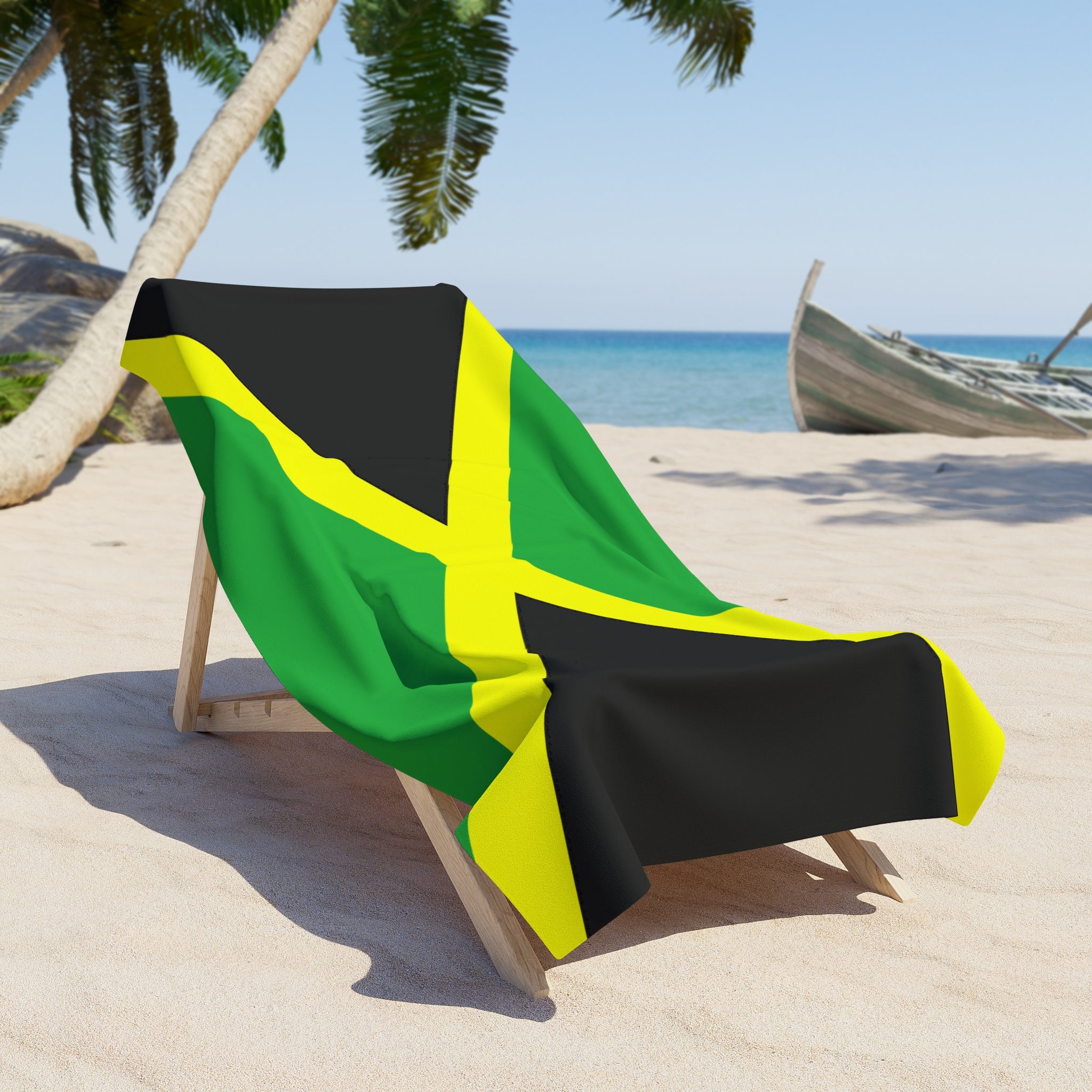 Jamaica Flag Beach Towel | Quality & Long Lasting - 2 Sizes | Jamaican Pride | Gift for Jamaican