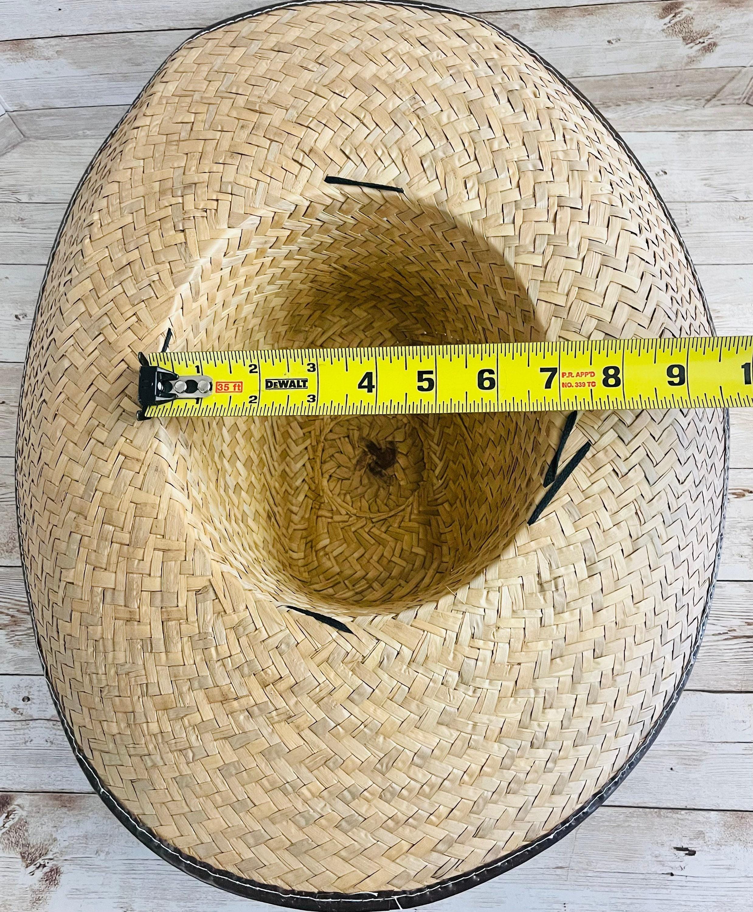 Cowboy Mexican Palm Leaf Straw Hat Sombrero Vaquero Artesanal de Palma