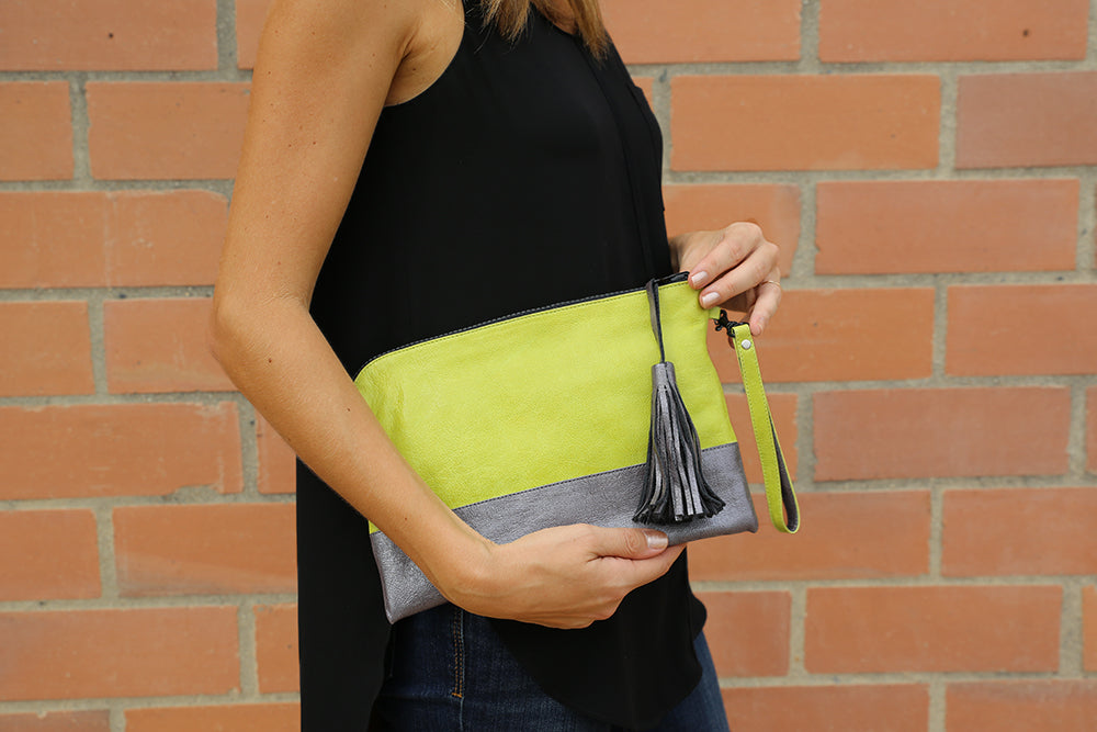 Lime Yellow Clutch