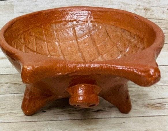 Authentic Mexican Pig Molcajete Molcajete Mexicano de Barro en Forna de Marranito