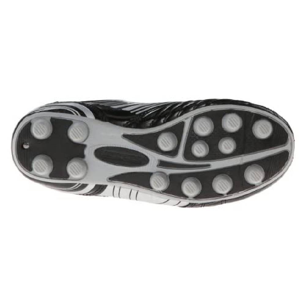 Striker Firm Ground Soccer Shoes -Black/Silver