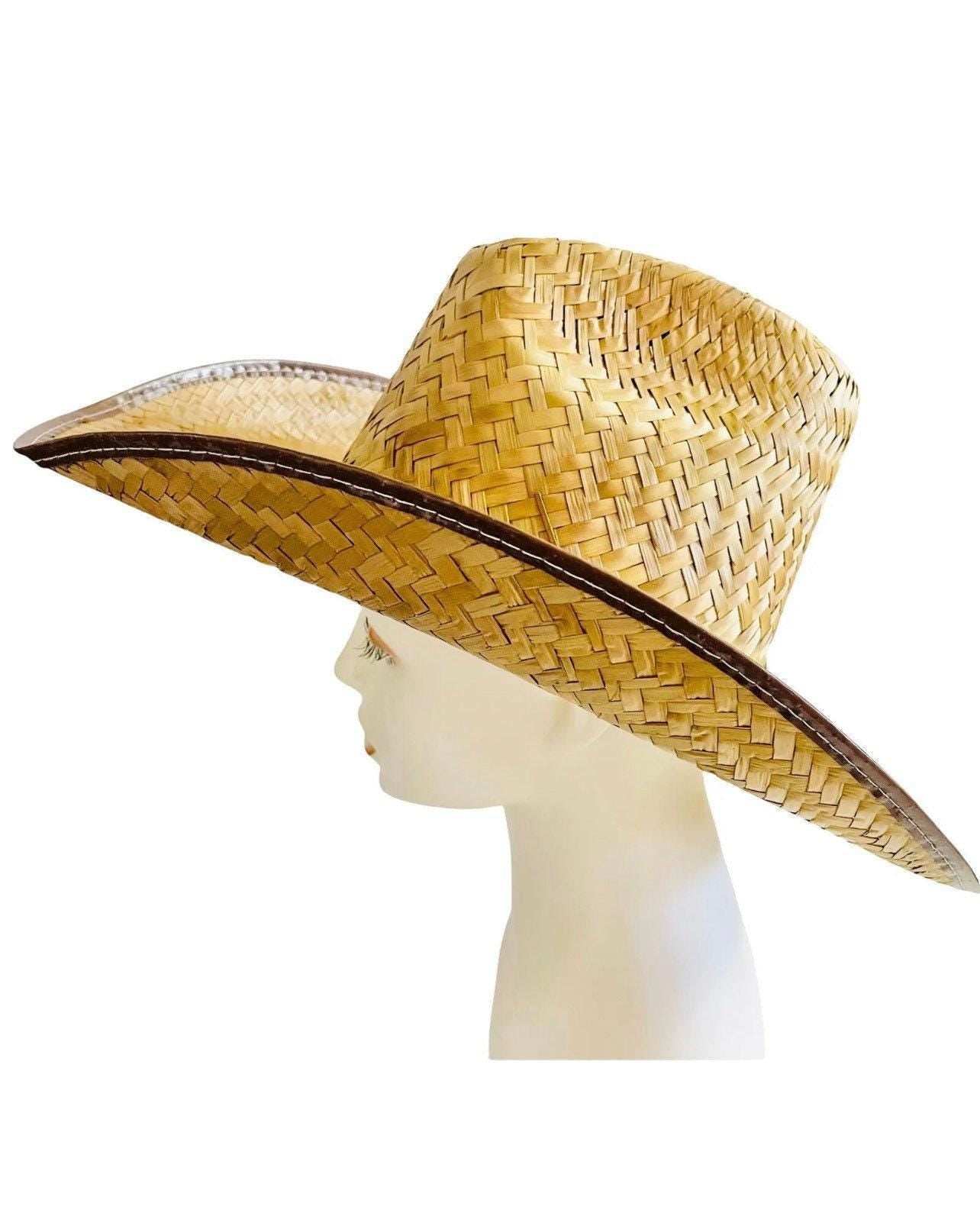 Cowboy Mexican Palm Leaf Straw Hat Sombrero Vaquero Artesanal de Palma