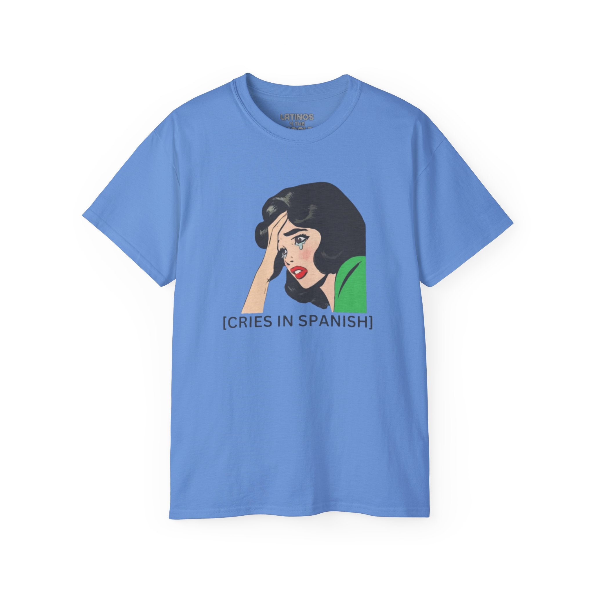 Camiseta de algodón grueso "Llora Telenovela en español" | 5 colores