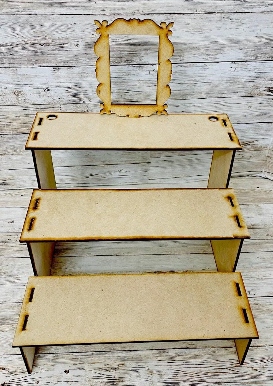 Altar de Ofrenda para Dia De Los Muertos de Madera con Anafre de Barro Day of the Dead Wood Offering Altar with Incense Burner