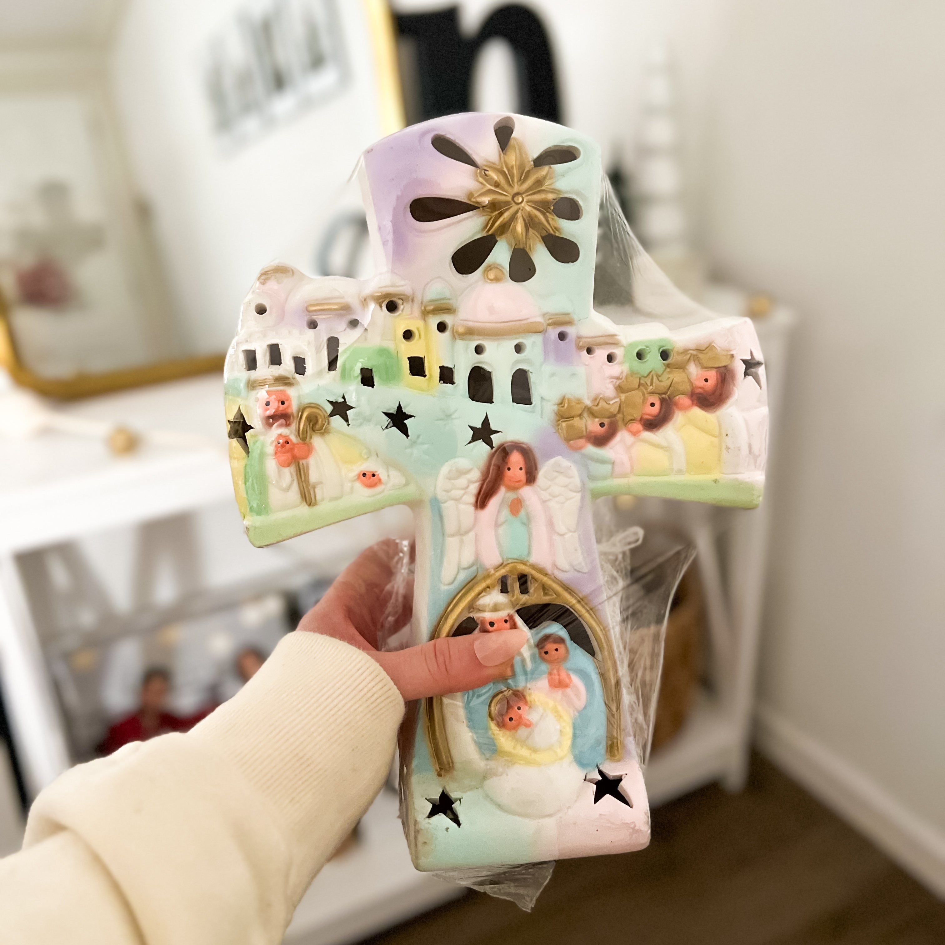 Lámpara de noche con pesebre