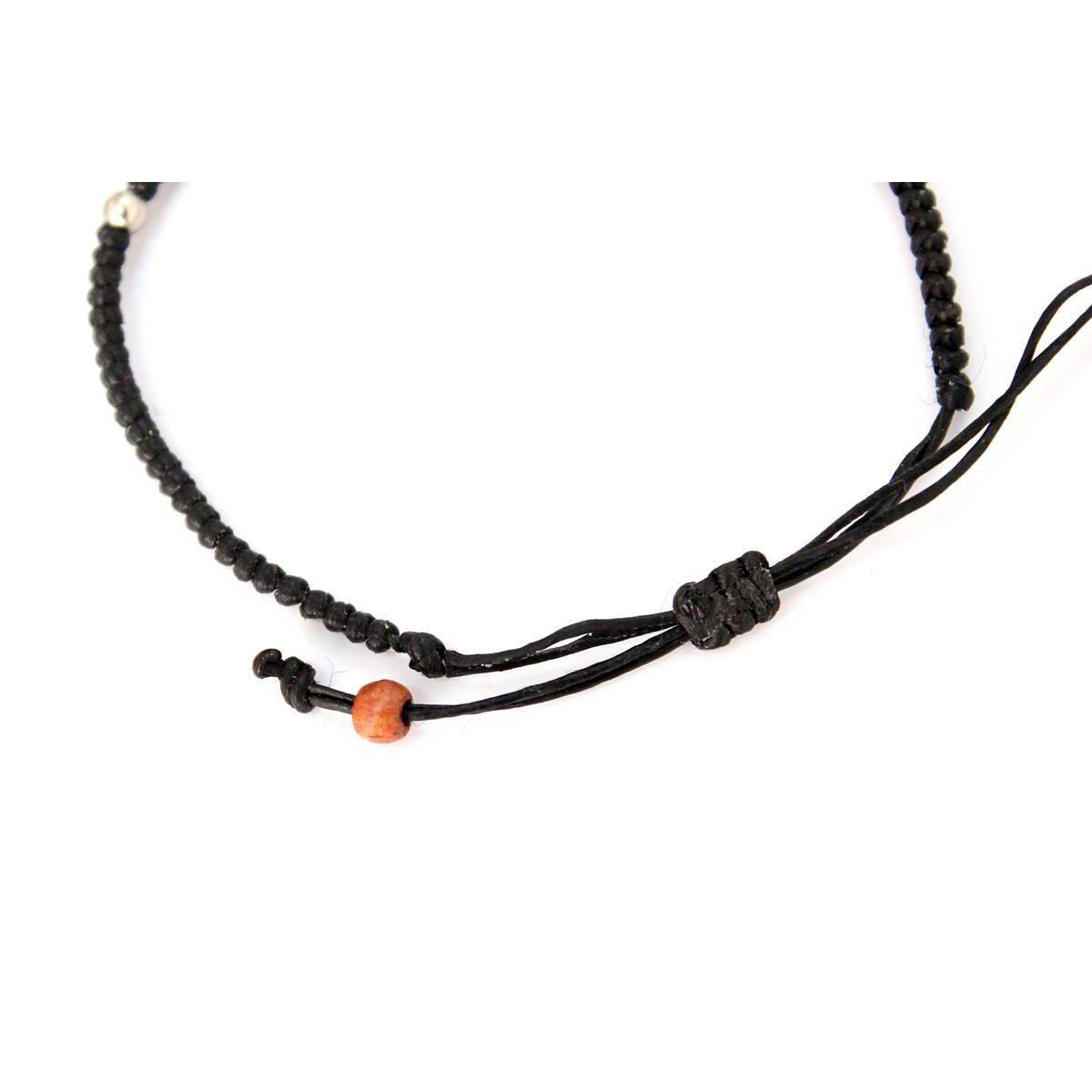 Hmong Silver .925 Charm Adjustable Bracelet - Thailand
