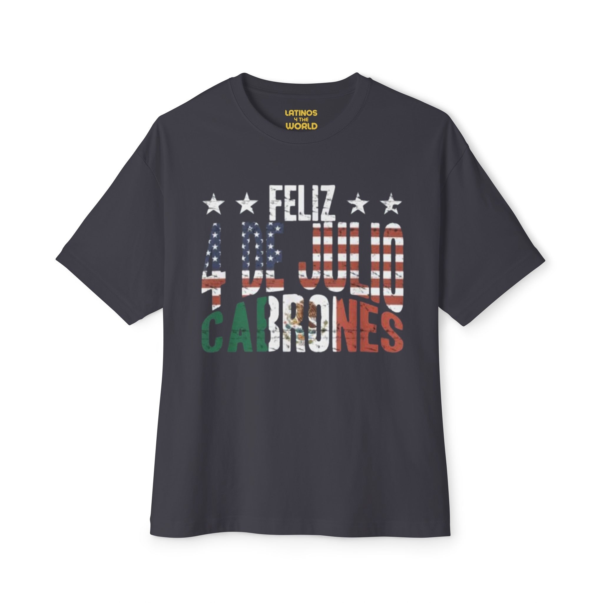 Camiseta Feliz 4 de Julio Cabrones | Camisetas Latinas Virales y Divertidas México + EE. UU. | Unisex - 3 Colores