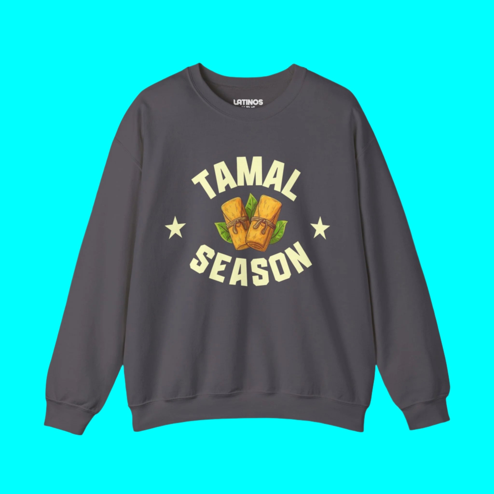 Sudadera con cuello redondo Tamal Season College Sports | Divertido viral latino | 3 colores