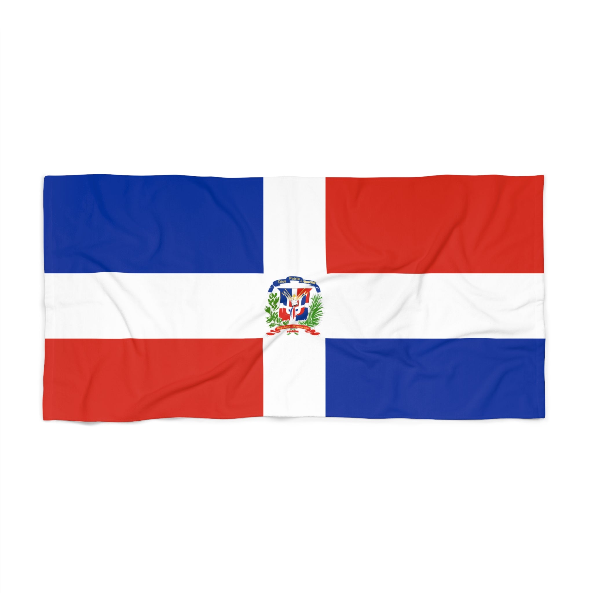Toalla de playa con la bandera de República Dominicana | Calidad duradera - 2 tamaños | Orgullo dominicano, regalo para dominicanos