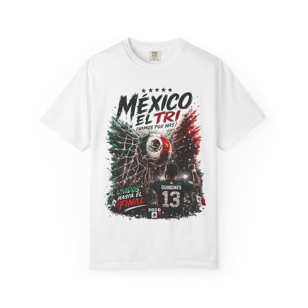 Viva Mexico El Tri Tricolor 2026 Soccer Fan T-shirt | World Knockout Rounds Viral Latino Tees | Heavyweight Cotton
