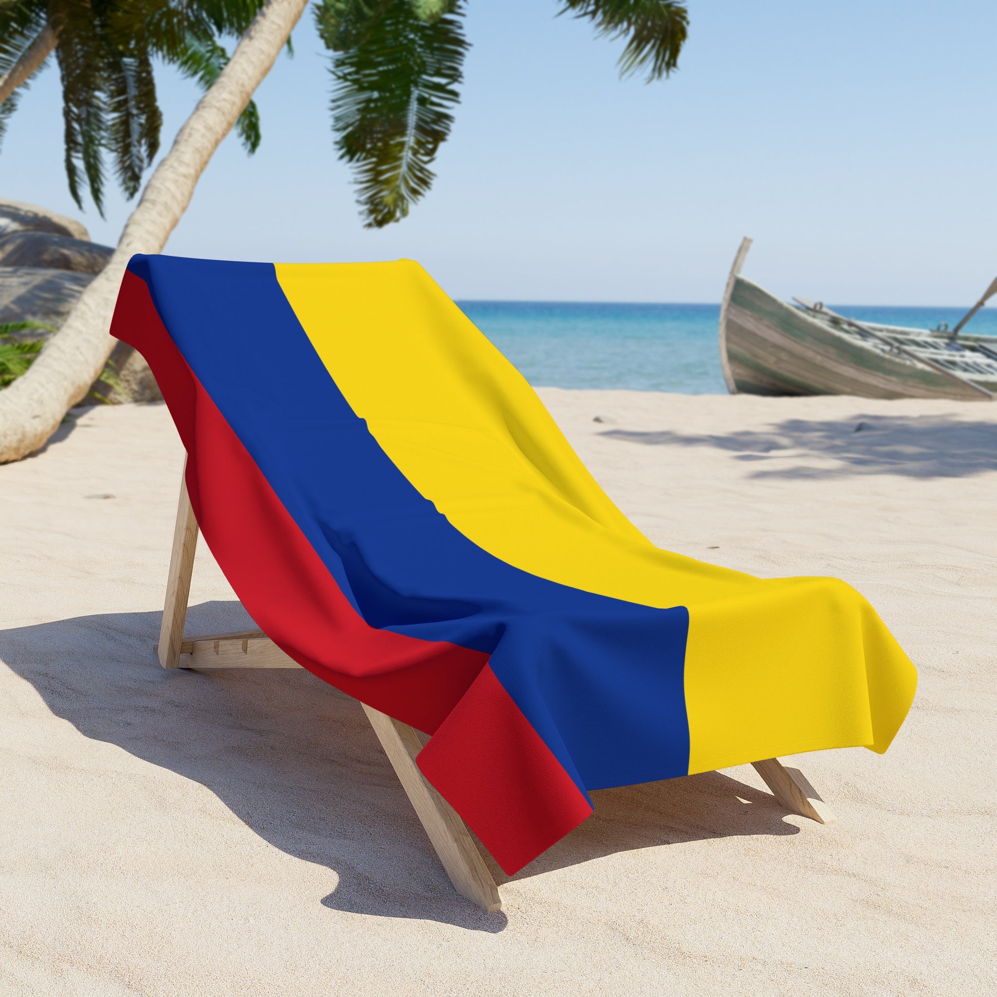 COLOMBIA Flag Beach Towel | Quality & Long Lasting - 2 Sizes | Colombian Pride | Gift for Colombianos