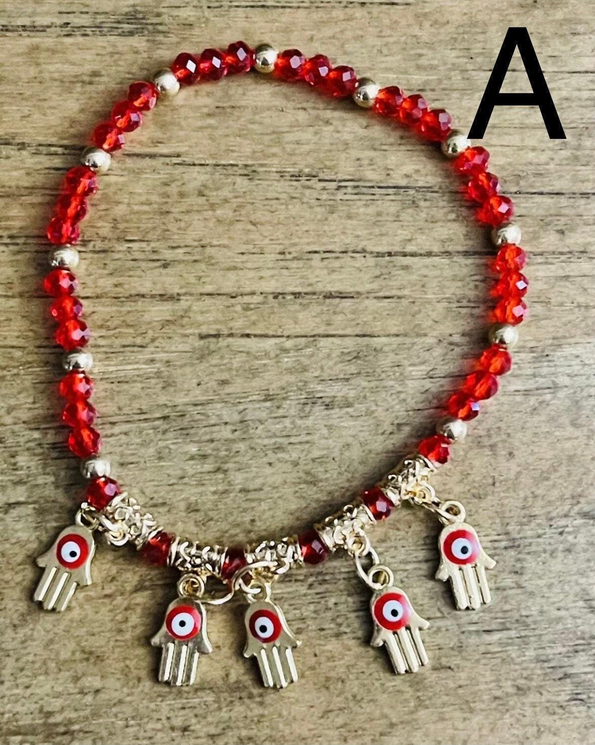 Blue Eye Protect Charm Hamsa Hand Indie Bracelet Pulseras de Mal de Ojo