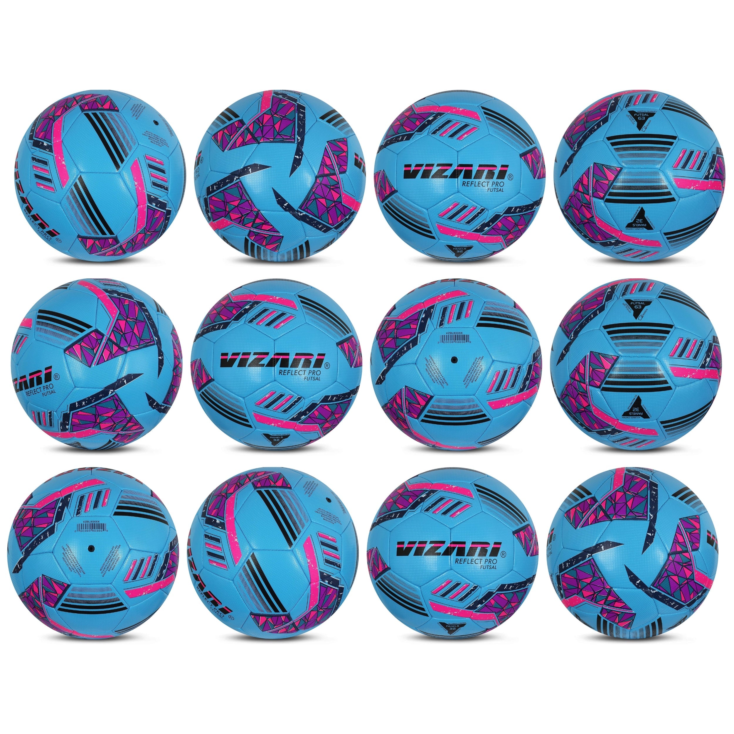 Reflect Pro Premium Indoor Soccer Ball-Sky Blue