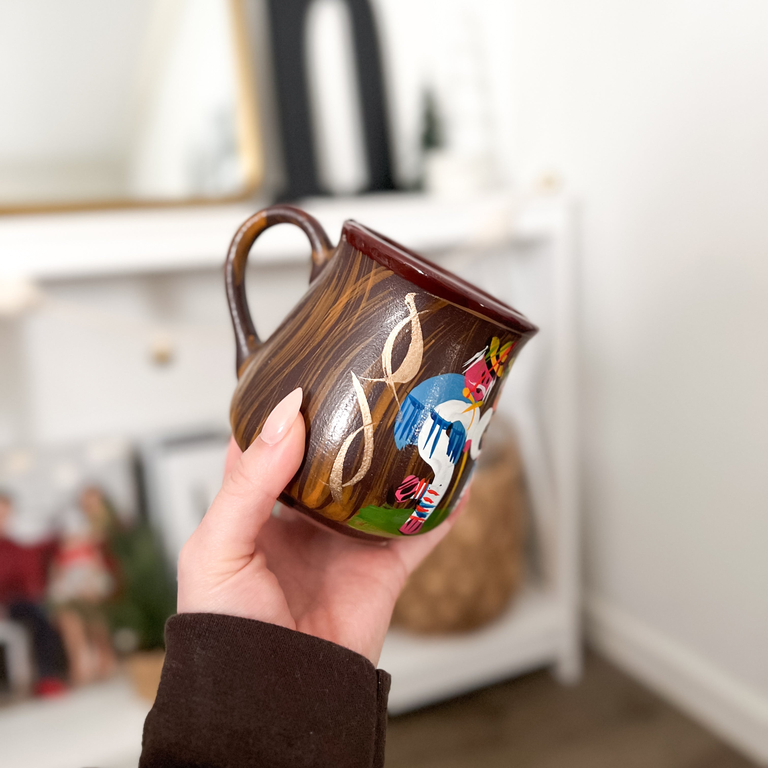 Taza Oscura Artesanal Michoacán