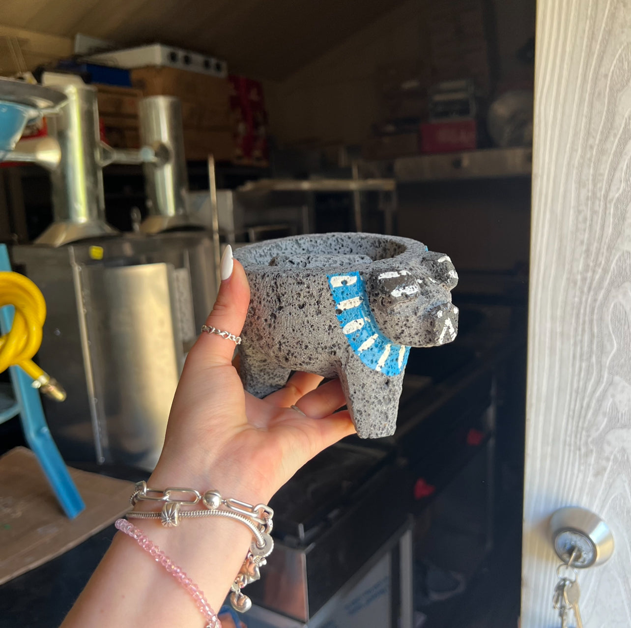 Molcajete Cerdito 100% Volcánico