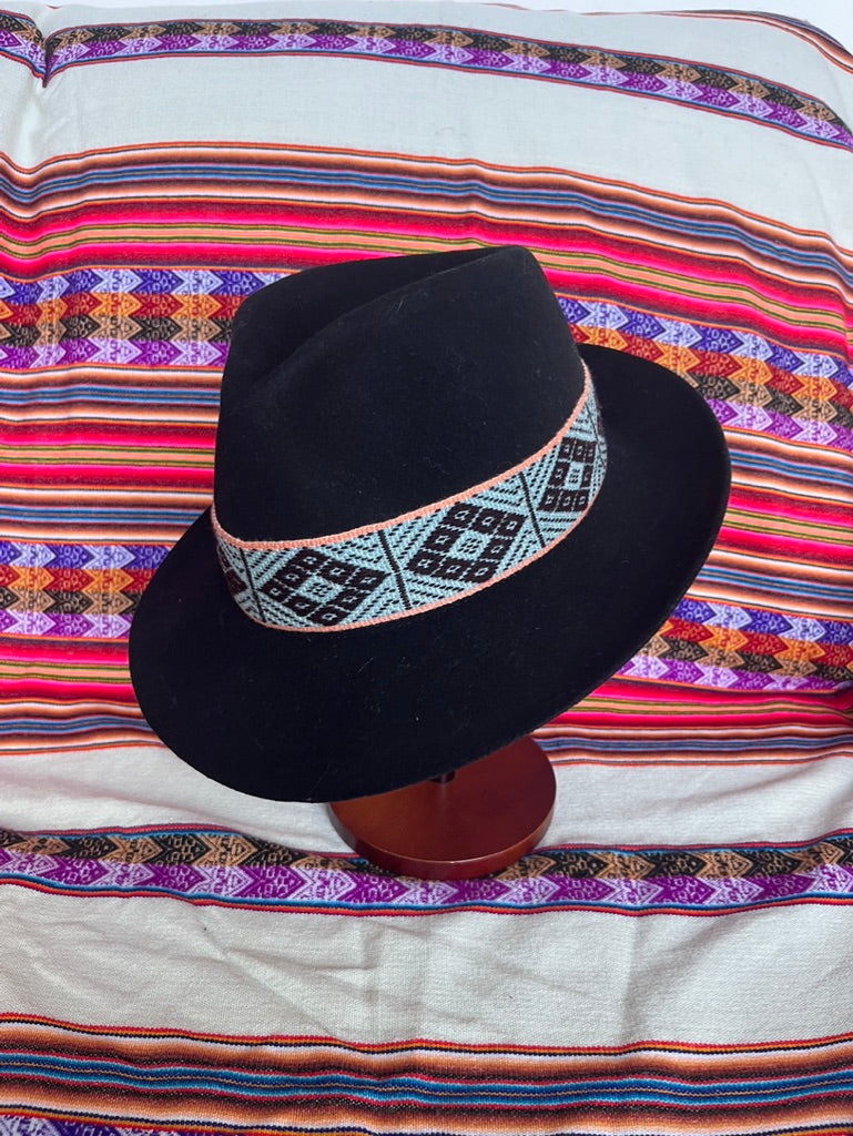 Tall Fedora Sample Hat Black