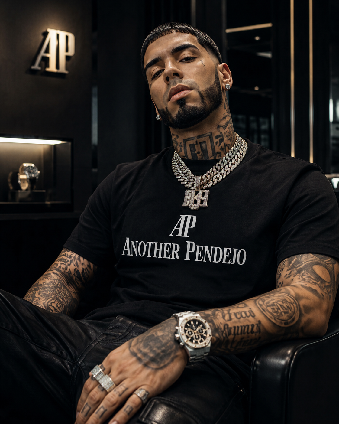 AP Another Pendejo Watch Collab But Make it Latino T-shirt | Funny Latino Streetwear Shirt | Heavyweight Cotton