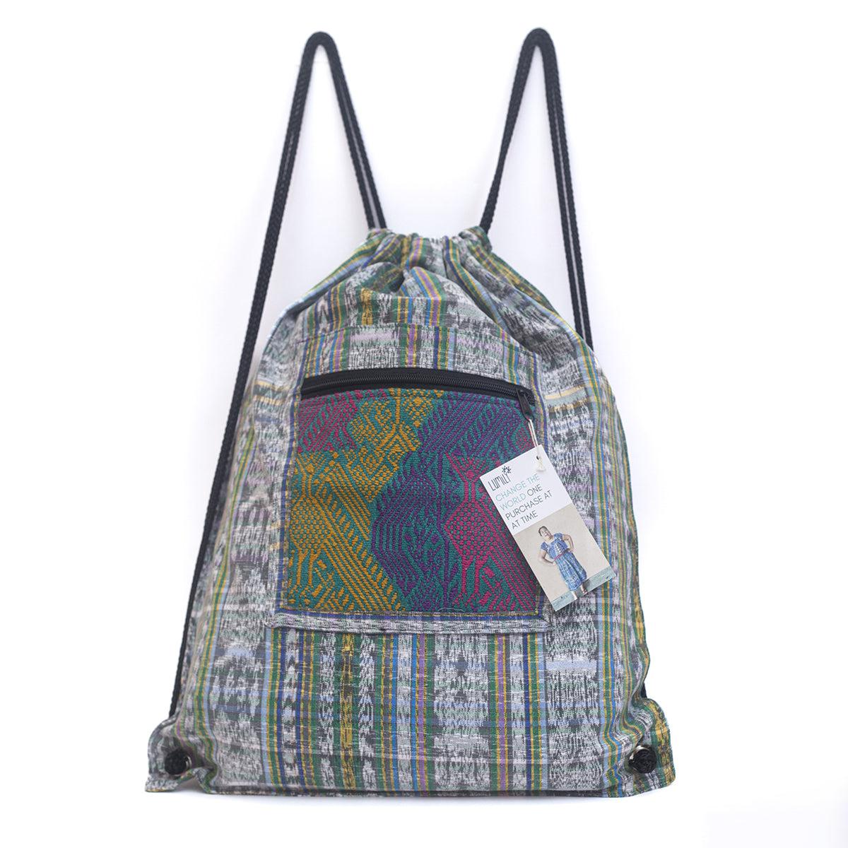 Mochila Salsa Upcycled Corte - Artesanía guatemalteca única