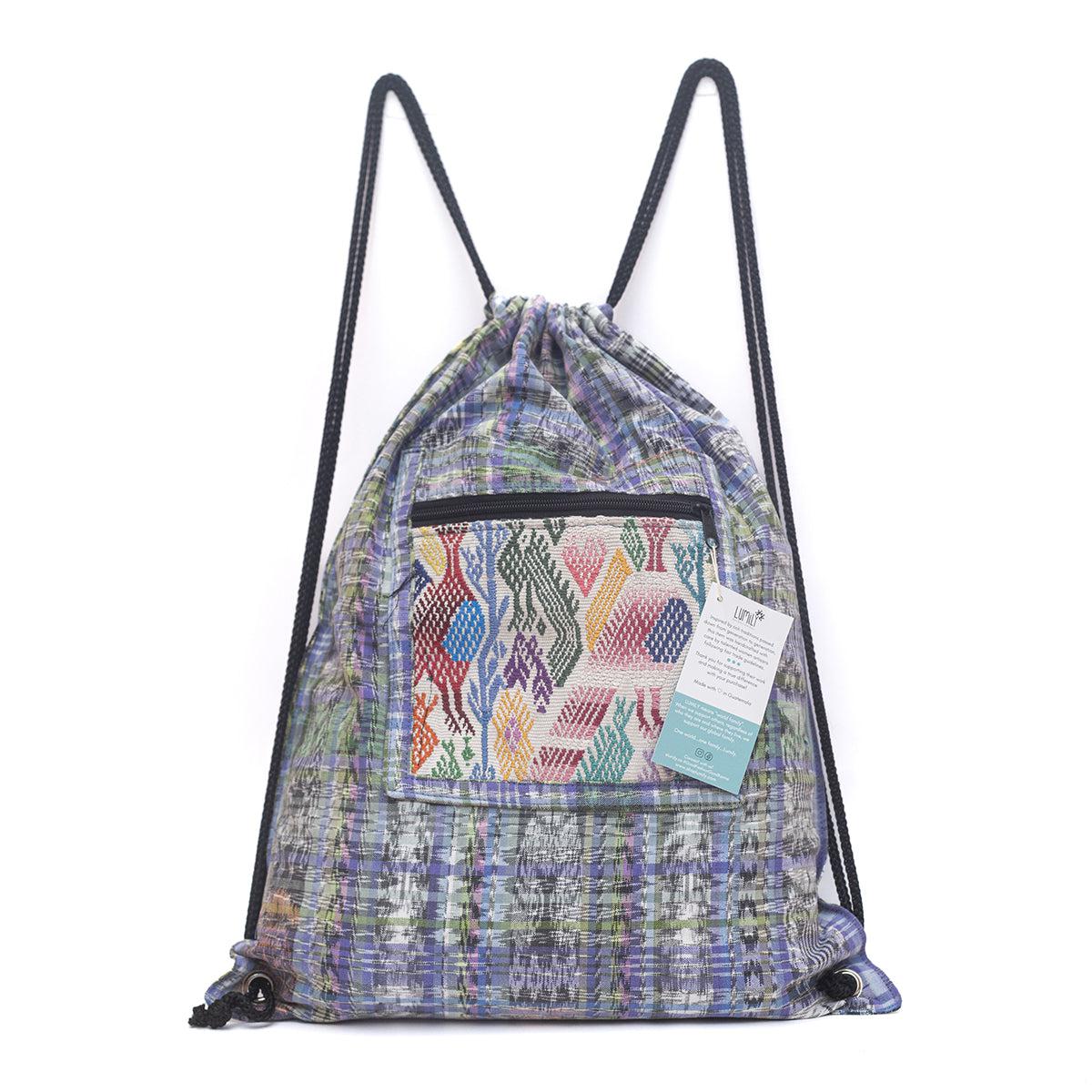 Mochila Salsa Upcycled Corte - Artesanía guatemalteca única