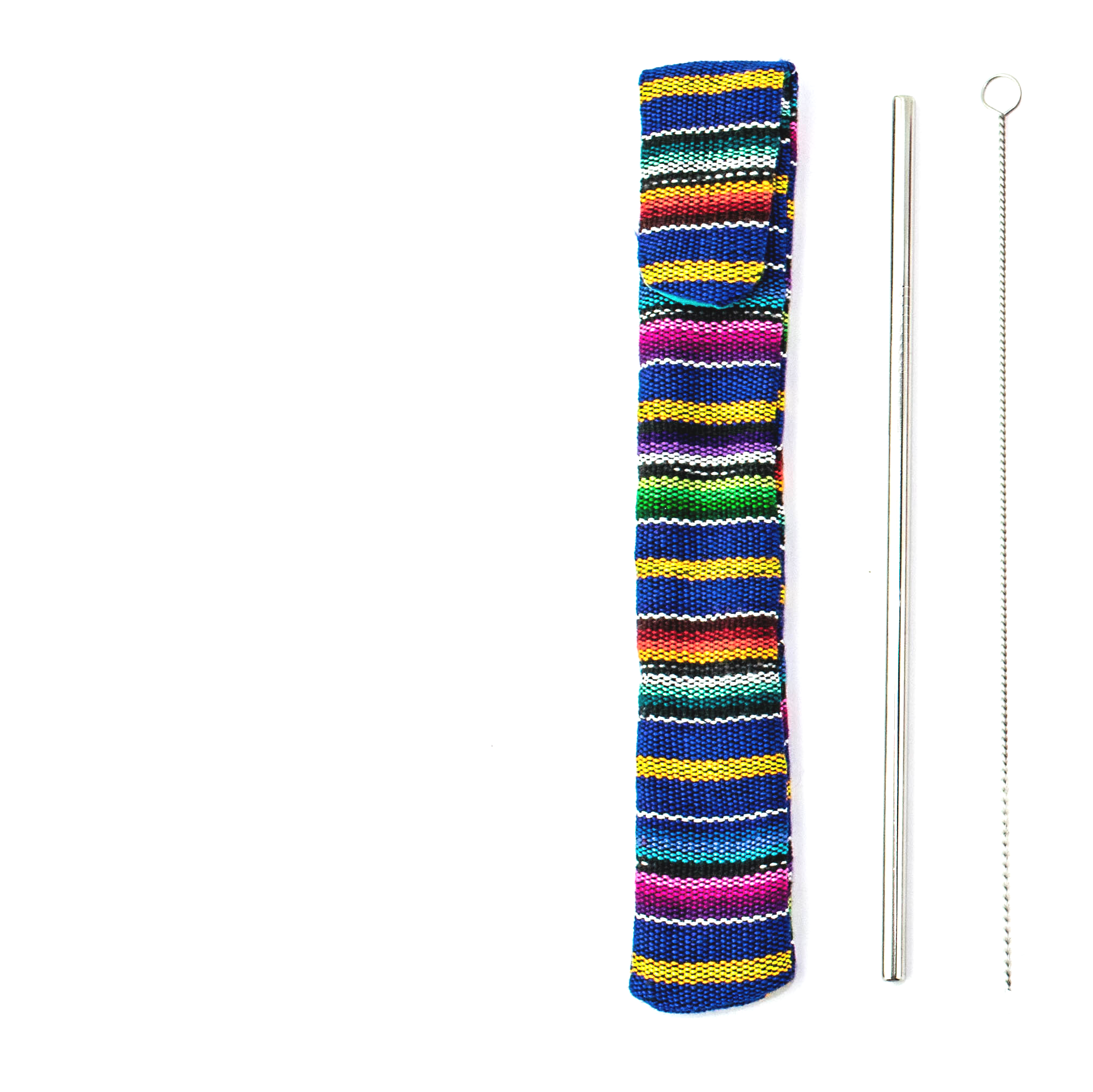 Kit de Popote Reutilizable y Sostenible con Popote y Limpiador - Guatemala