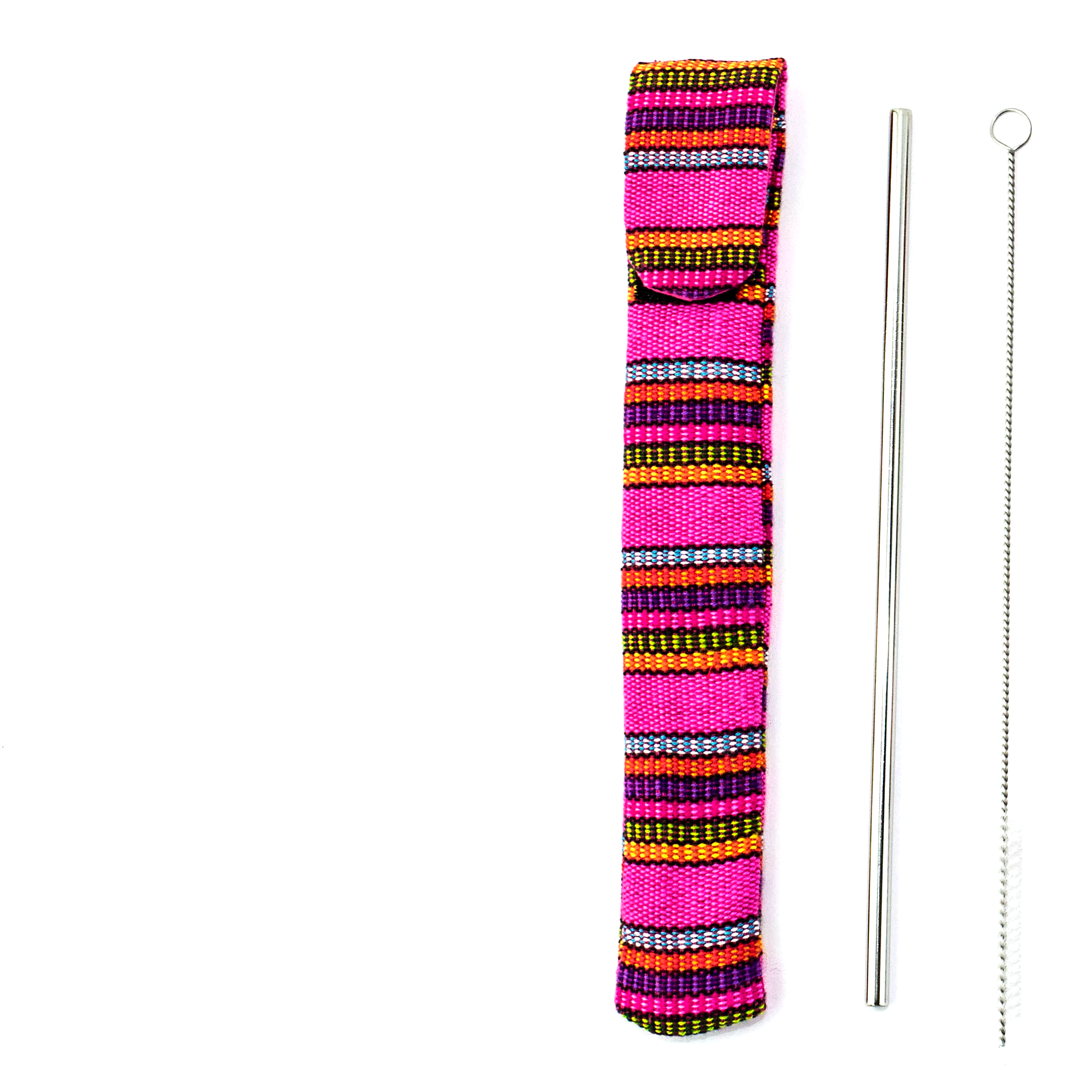 Kit de Popote Reutilizable y Sostenible con Popote y Limpiador - Guatemala
