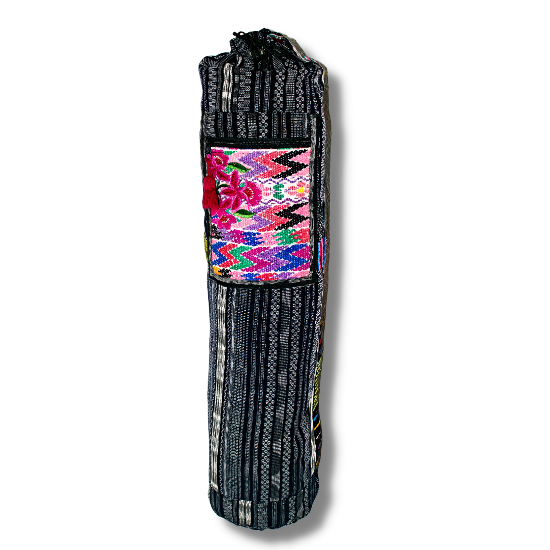 Bolso para yoga bordado con huipil (surtido) - Guatemala