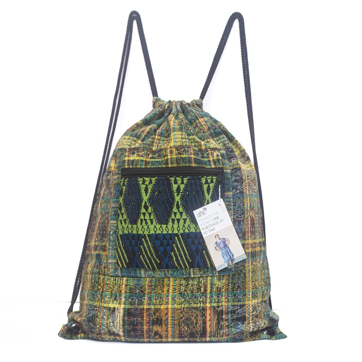 Mochila Salsa Upcycled Corte - Artesanía guatemalteca única