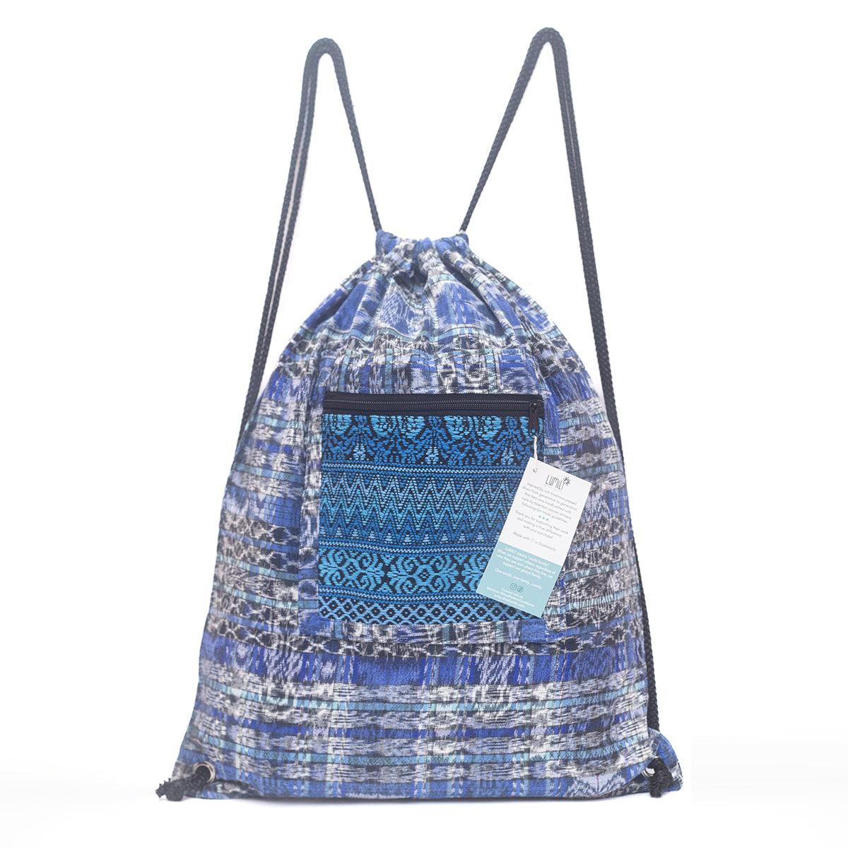 Mochila Salsa Upcycled Corte - Artesanía guatemalteca única