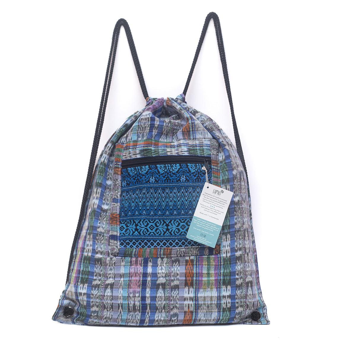 Mochila Salsa Upcycled Corte - Artesanía guatemalteca única