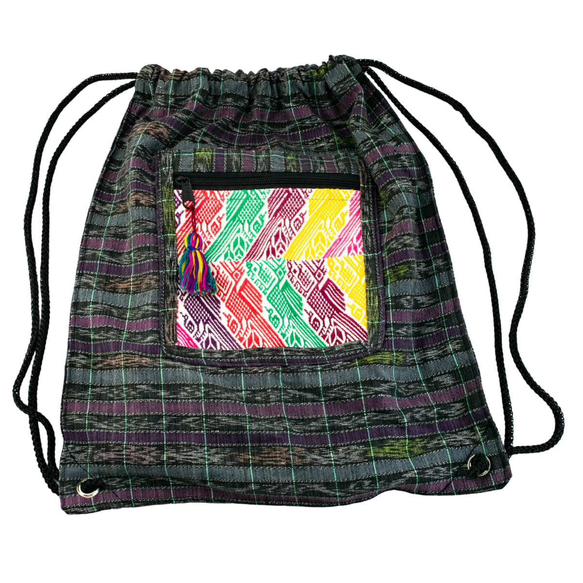 Mochila Salsa Upcycled Corte - Artesanía guatemalteca única