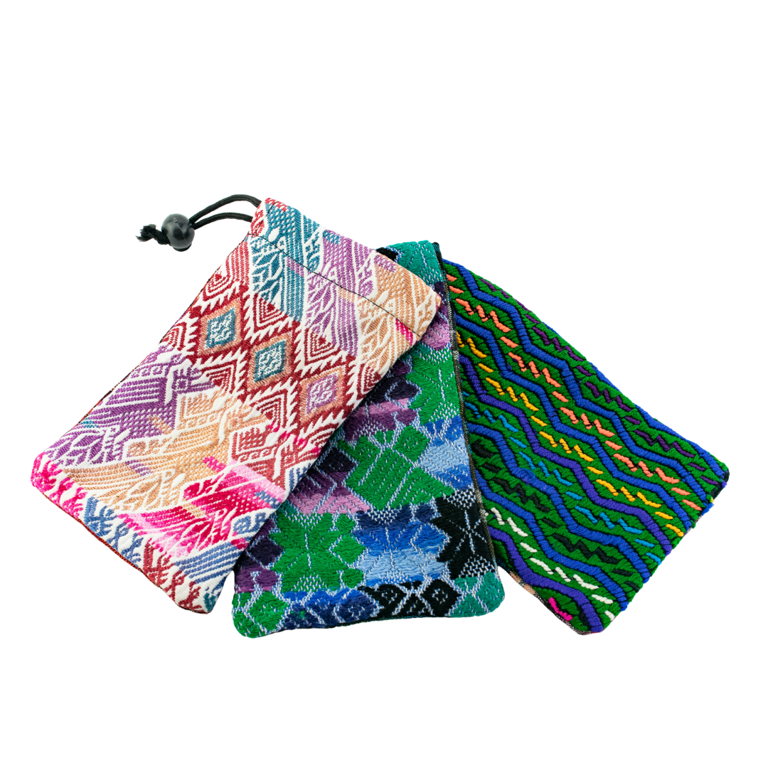 Seleccionar color: Estuche de gafas de sol | Gafas de ver de textil reciclado — Huipil único en su clase - Guatemala