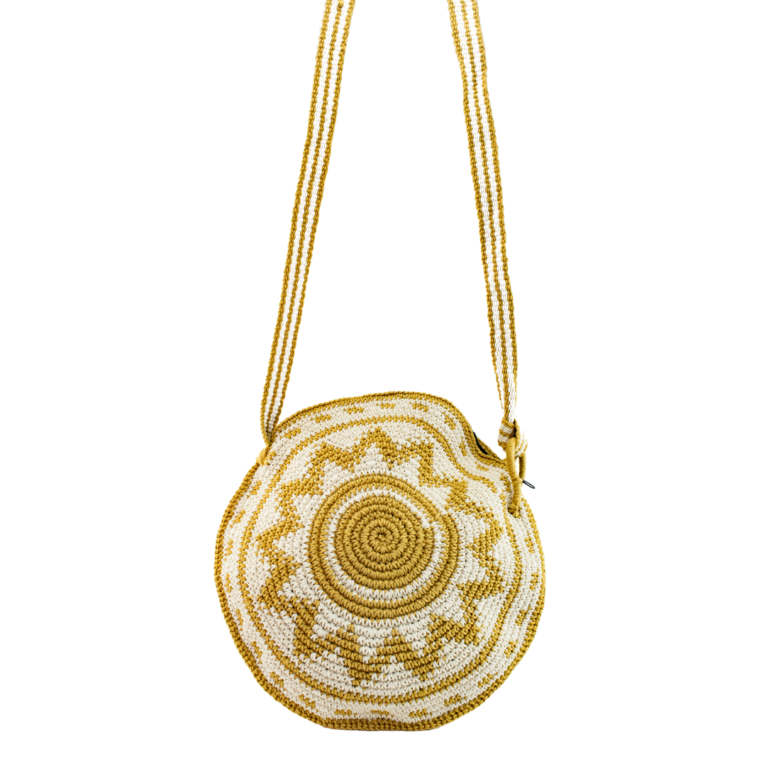 Bolso Redondo Cruzado Nadia Crochet - Guatemala