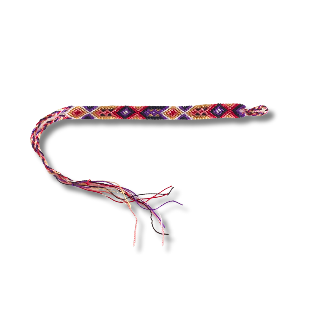 Pulsera de hilo tejido de macramé pequeña - Elige el color - México