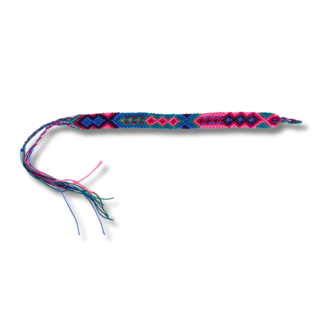 Pulsera de hilo tejido de macramé pequeña - Elige el color - México