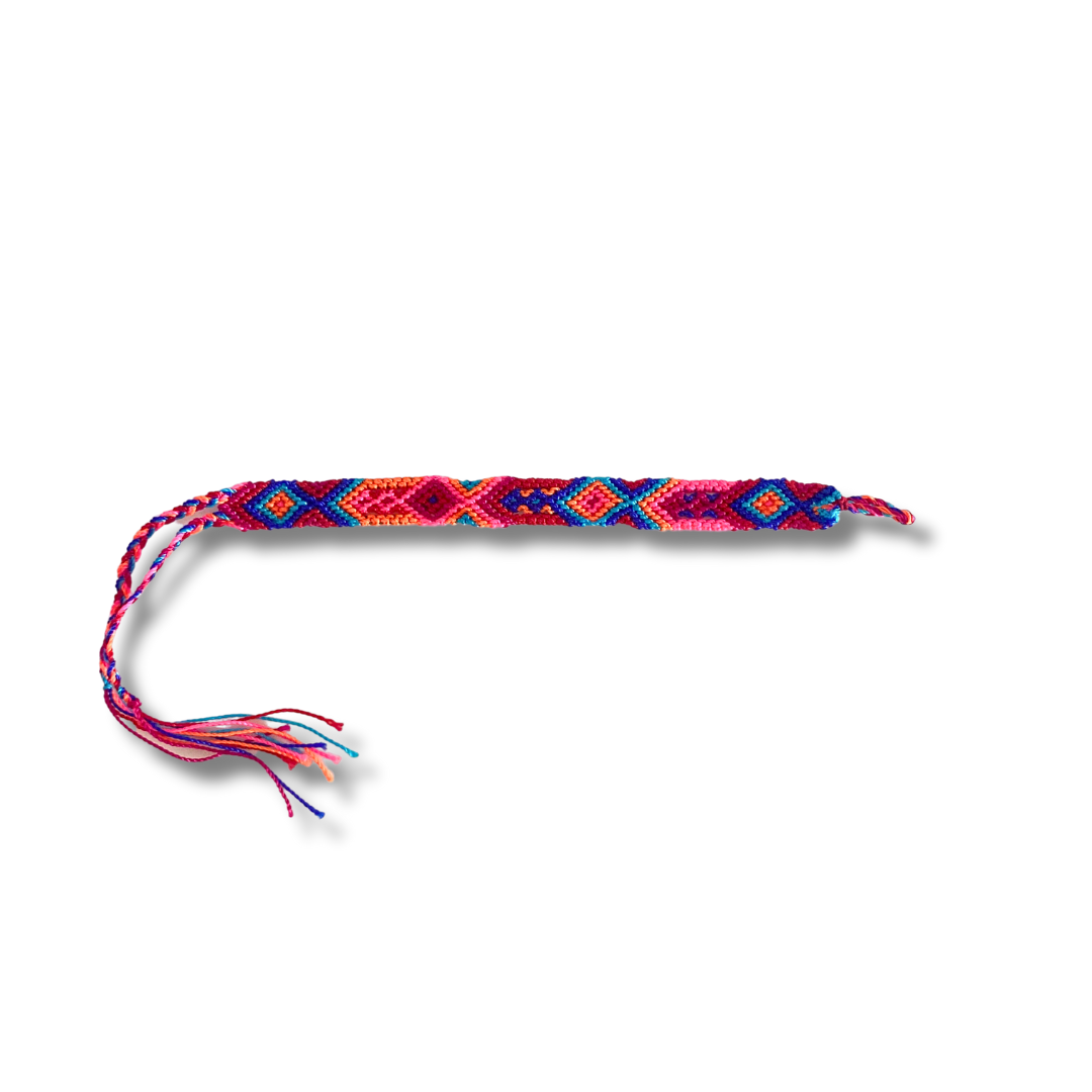 Pulsera de hilo tejido de macramé pequeña - Elige el color - México