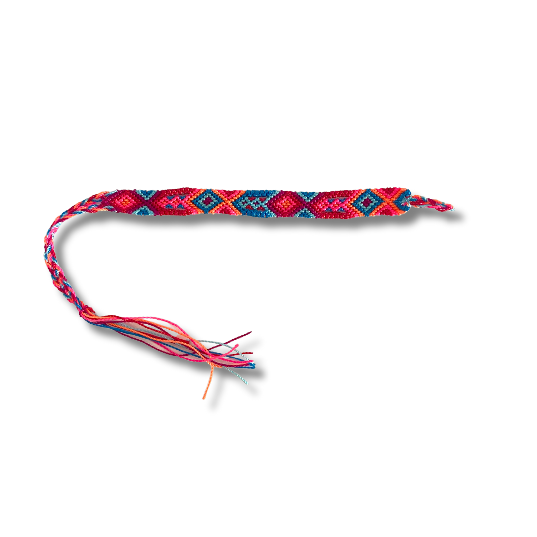 Pulsera de hilo tejido de macramé pequeña - Elige el color - México