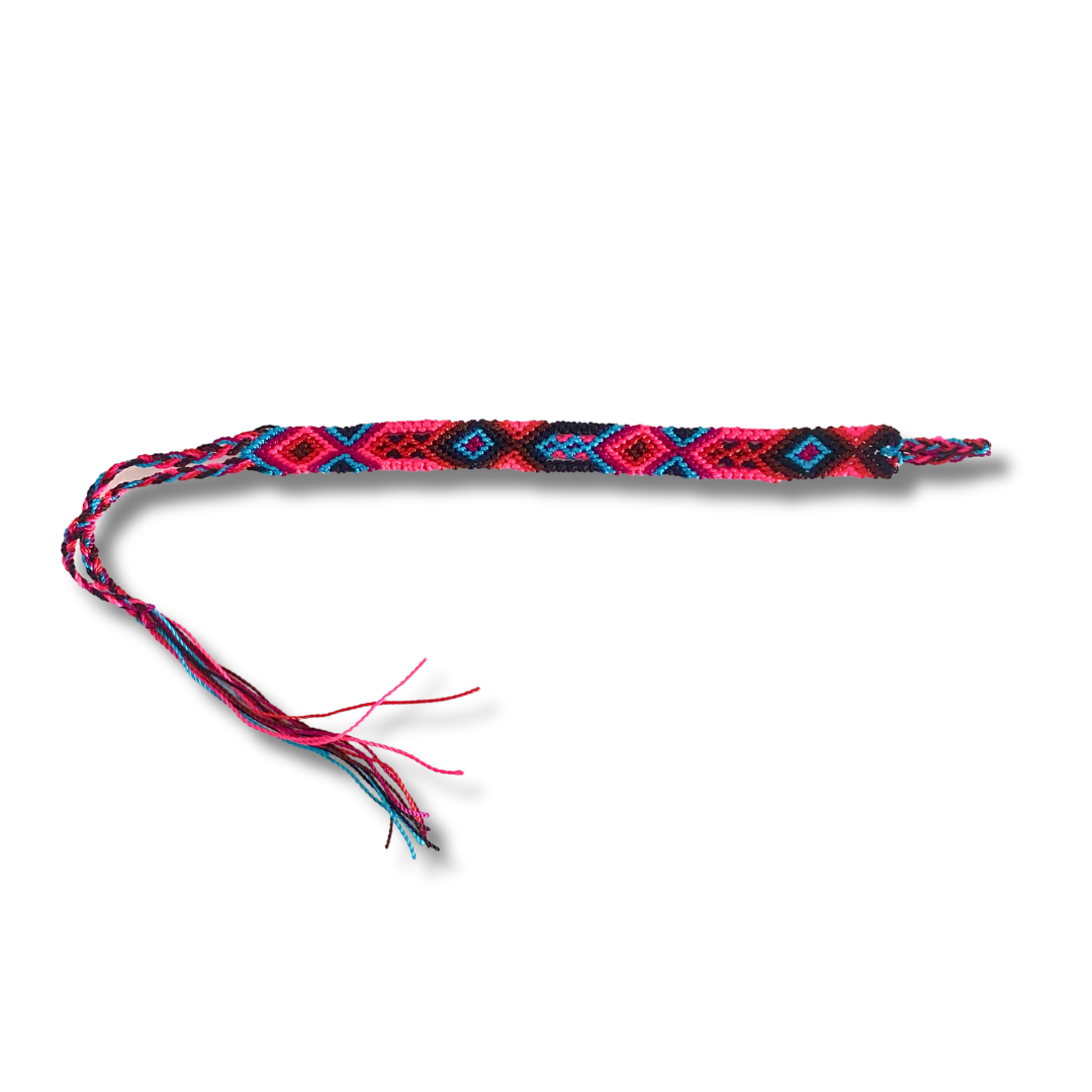 Pulsera de hilo tejido de macramé pequeña - Elige el color - México