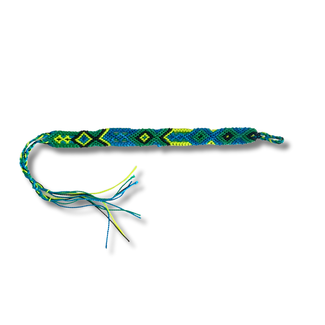 Pulsera de hilo tejido de macramé pequeña - Elige el color - México