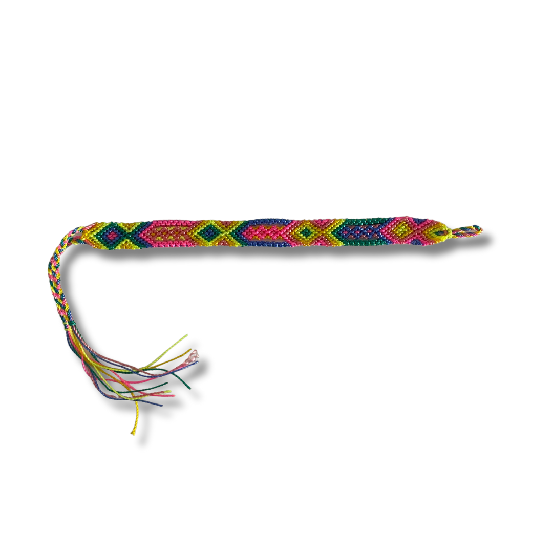 Pulsera de hilo tejido de macramé pequeña - Elige el color - México