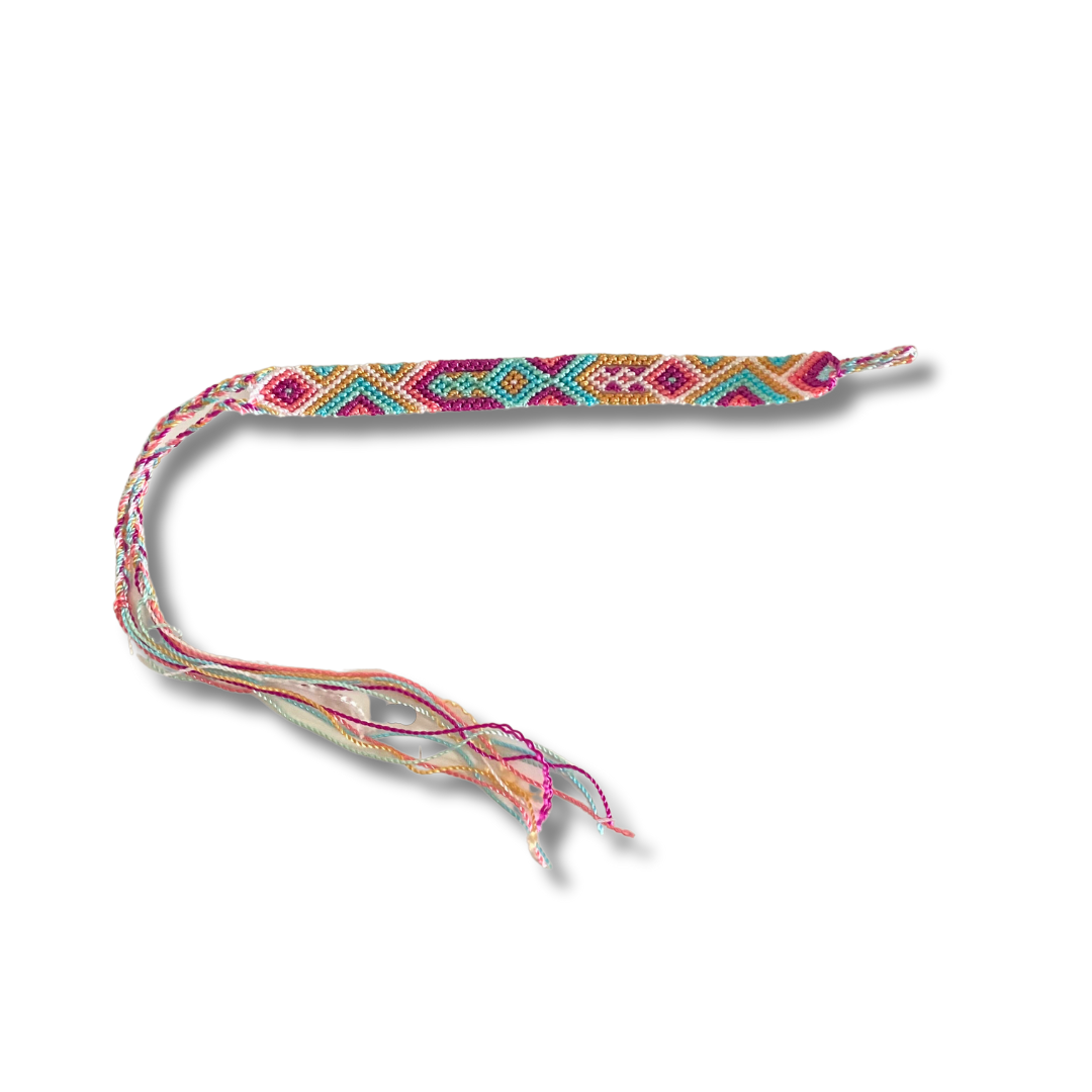 Pulsera de hilo tejido de macramé pequeña - Elige el color - México
