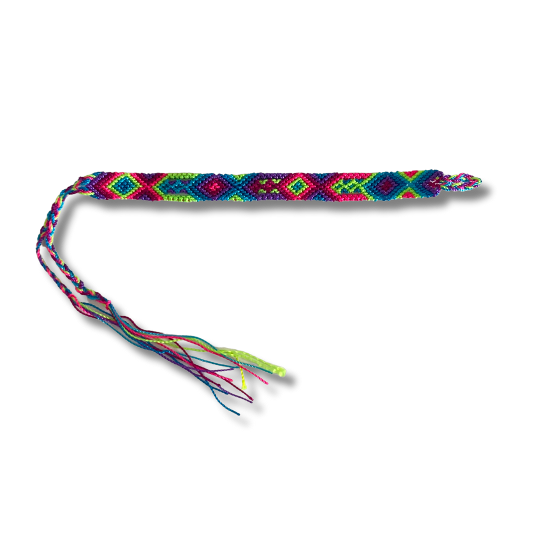 Pulsera de hilo tejido de macramé pequeña - Elige el color - México