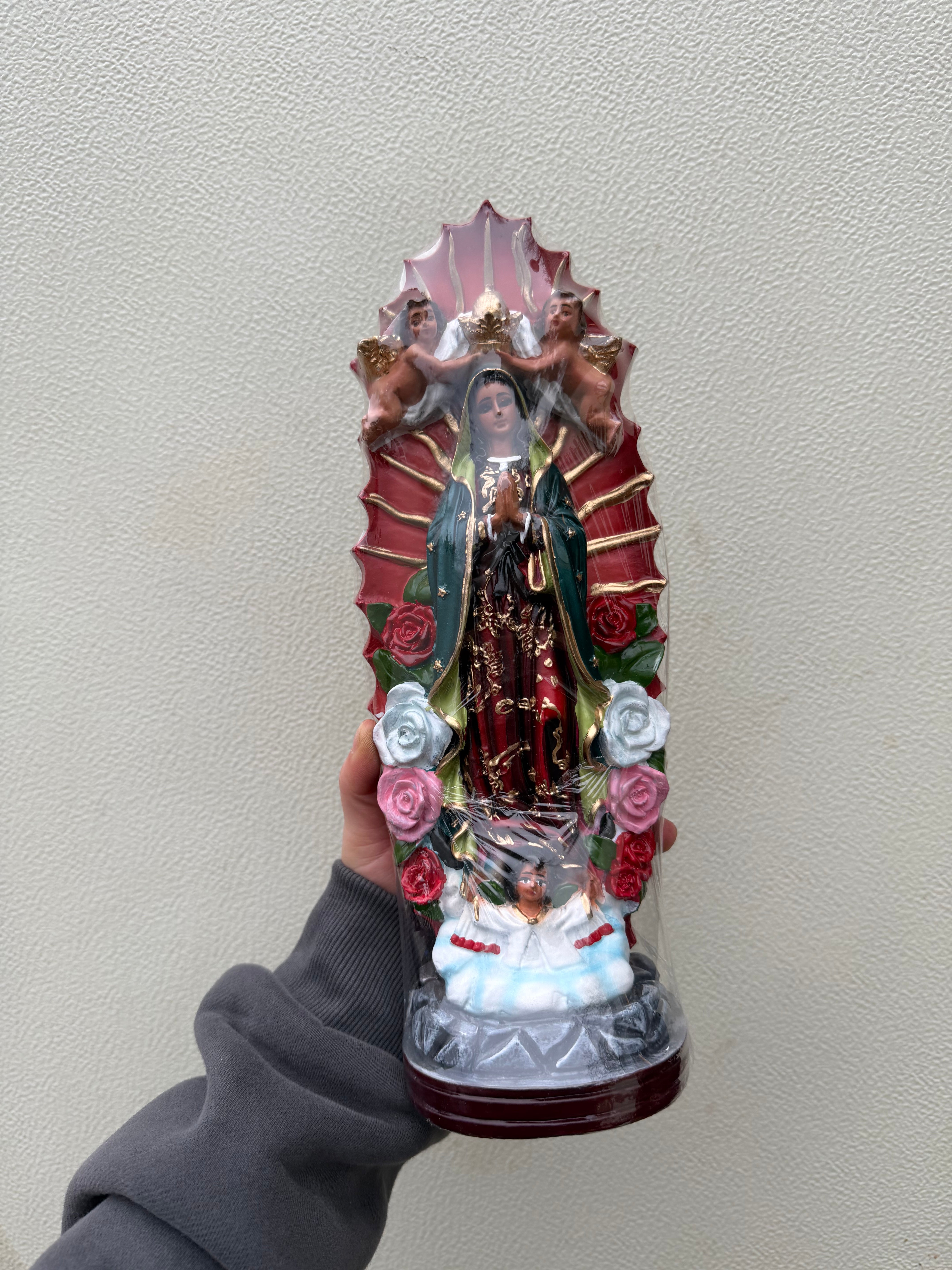 Virgen De Guadalupe 12in Decor Statue