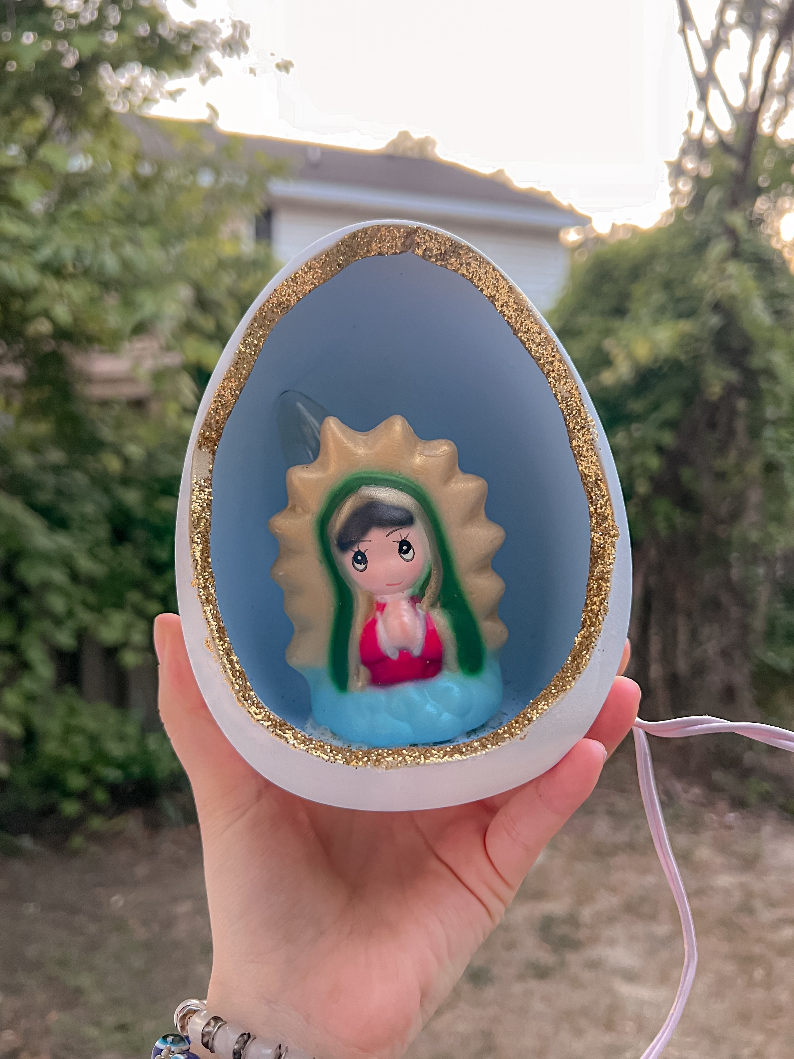Lámpara de noche Huevito Virgencita