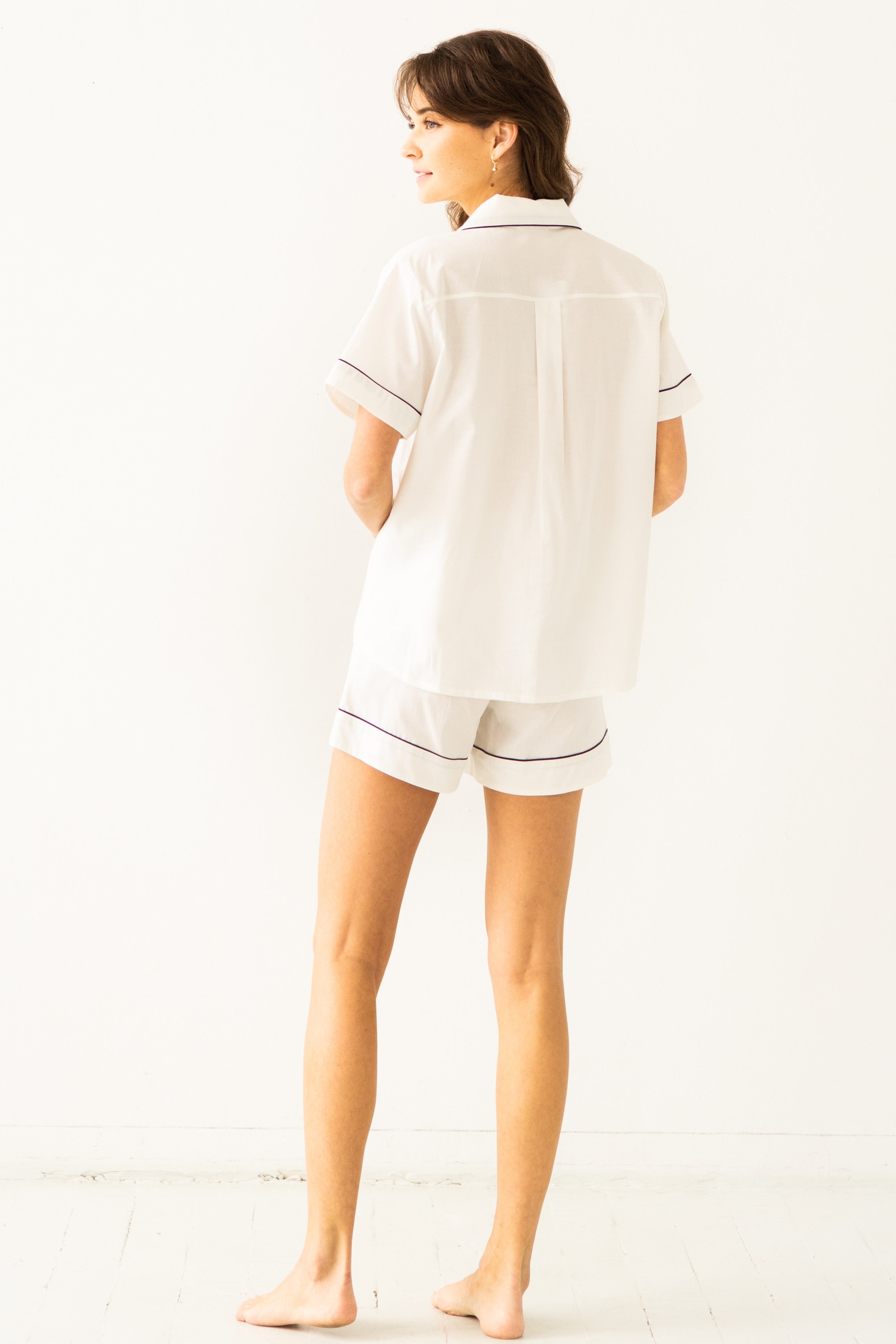 Pijama corto clásico SALUA de algodón tejido