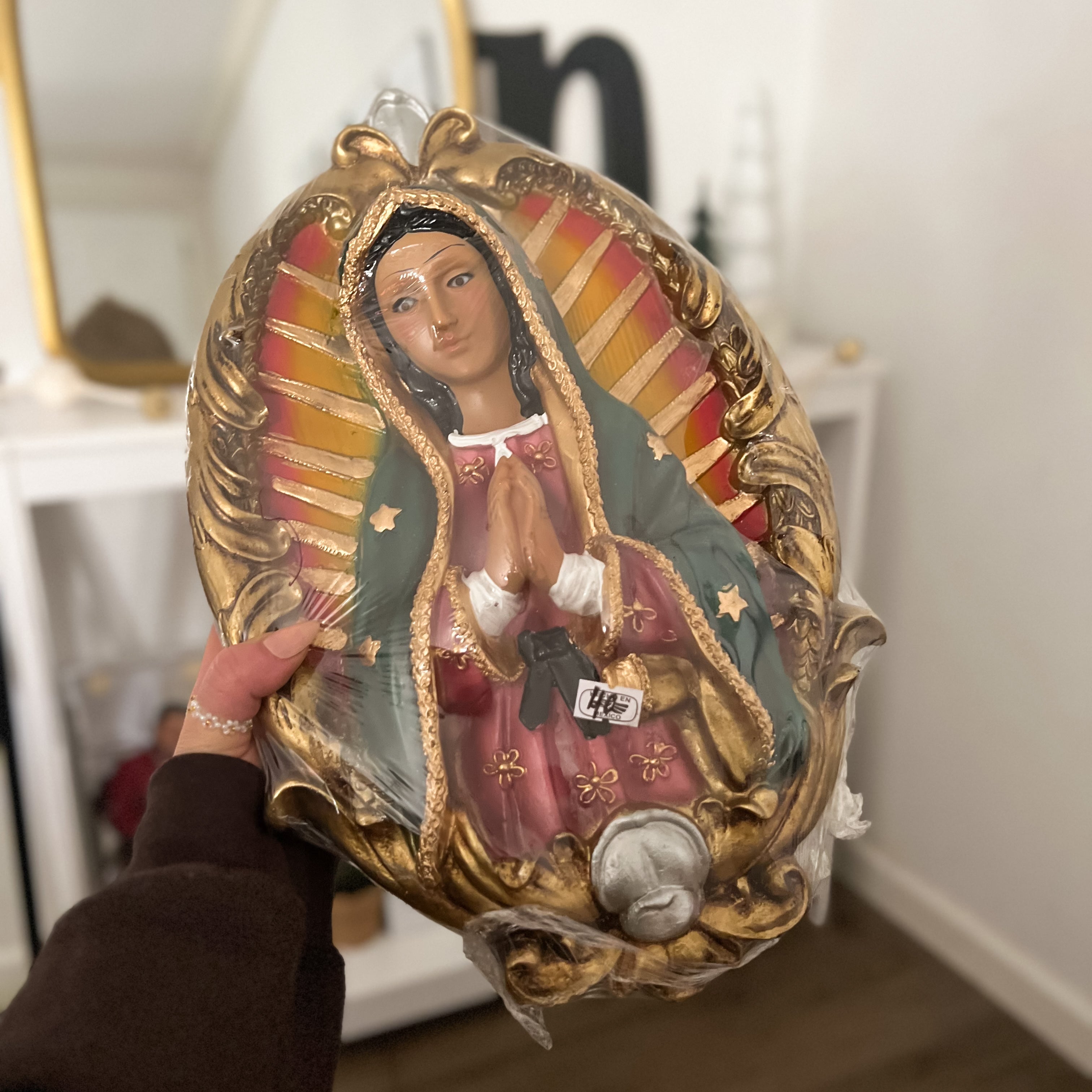 Decoración de pared de la Virgen María