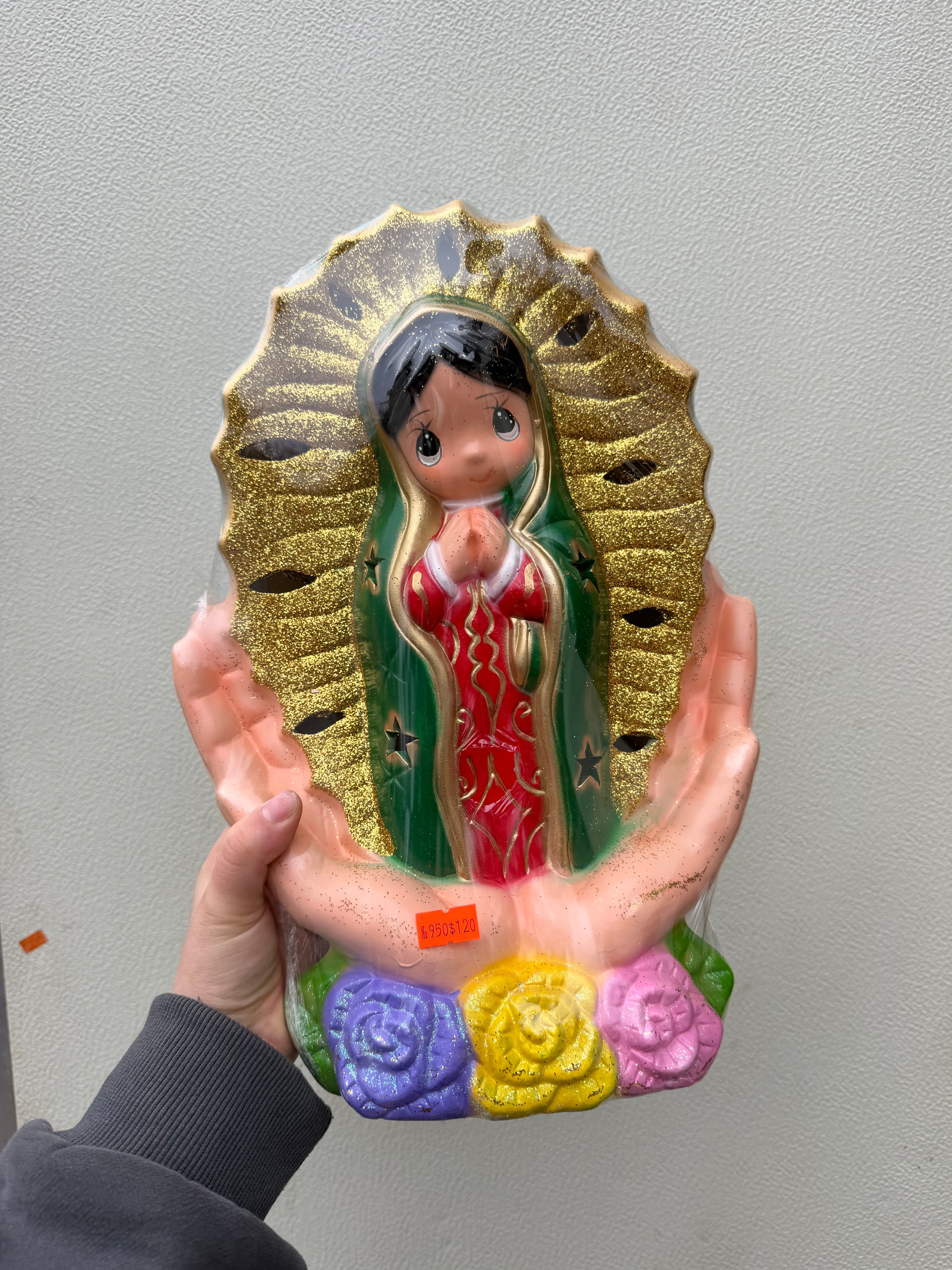 Lámpara de noche grande de la Virgencita