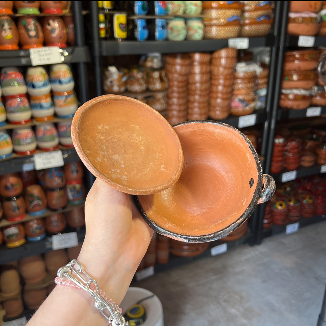 Red Salsa Holder w/ top