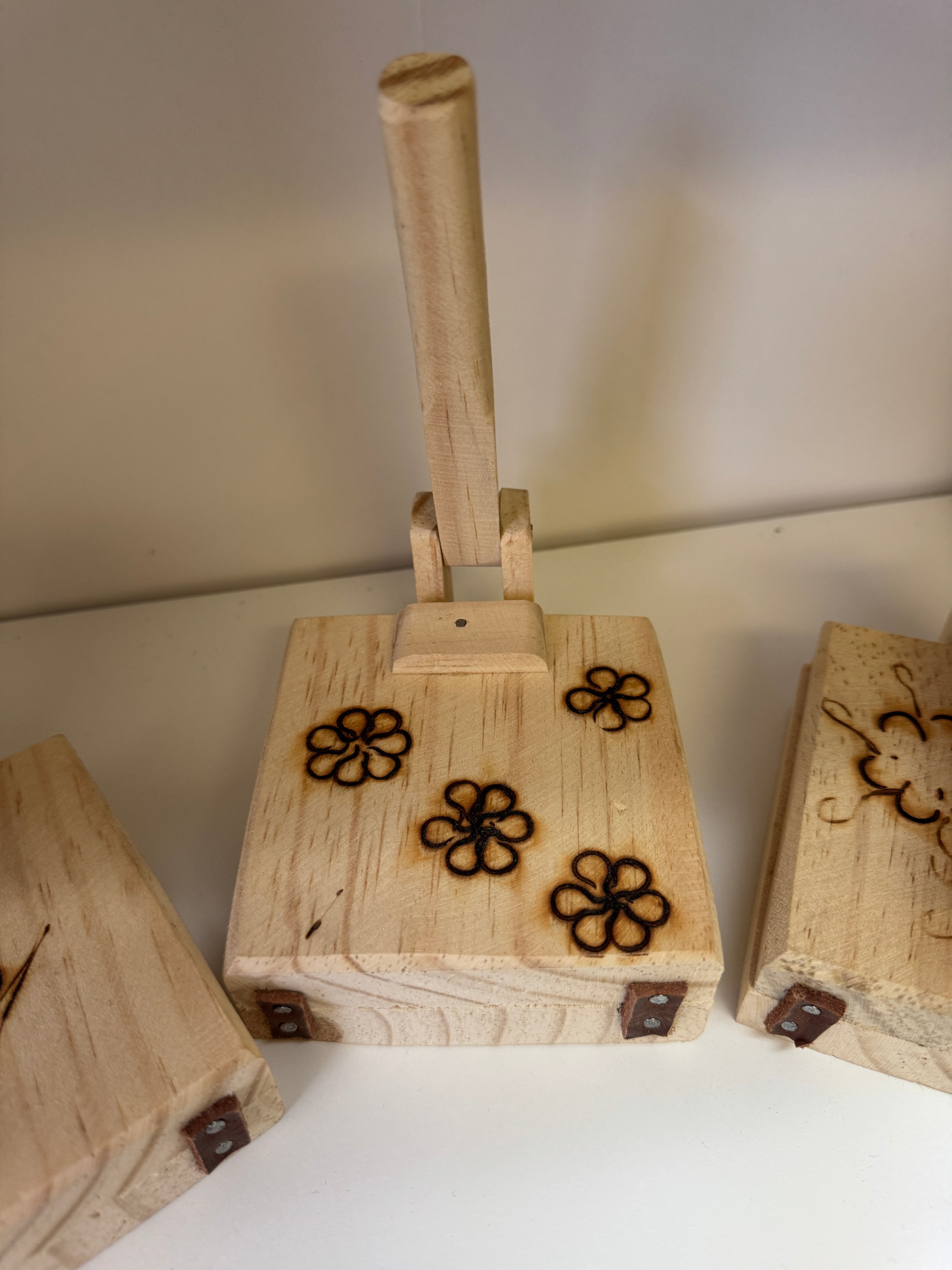 5 pack Miniature Mexican Inspired Tortilla Maker tortillero wood