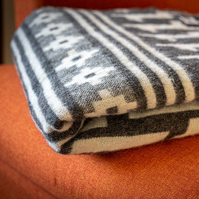 Manta de lana de alpaca — Diseño de alpaca