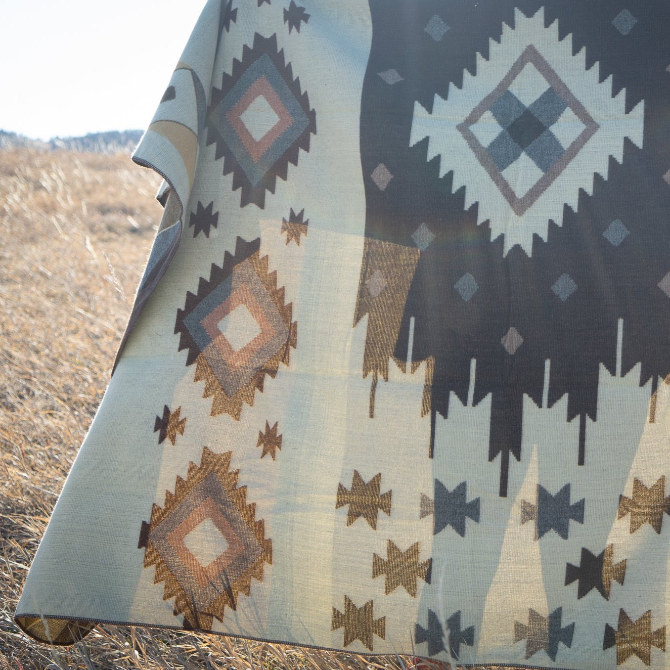 Manta de Lana de Alpaca Andina - Mojave